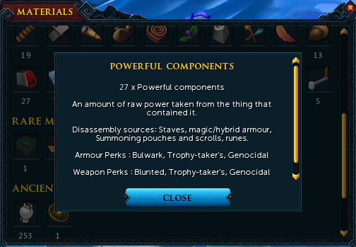 RuneScape 3 Powerful Components Guide