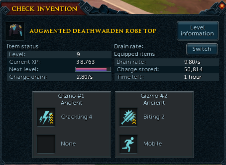 RuneScape 3 Low Level Invention Perks